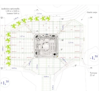 plan creation terrasse lamelles bois bretigny