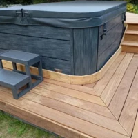 Réalisation creation terrasse amenagement exterieur pose spa detente jacuzzi longvilliers evry