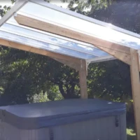 Réalisation marquise sur structure avec accès au spa de détente à Boissy Rivière