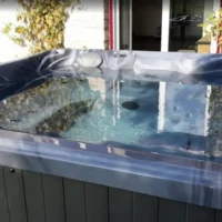 Réalisation installation spa de détente avec éclairage intérieur intégré à Boissy Riviere proche d'Evry