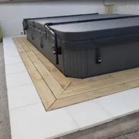 Réalisation Aménagement de terrasse bois autour du spa de détente