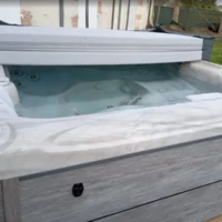 Réalisation pose et installation d'un Spa de détente encastré à Ascoux en Essonne