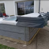 Réalisation pose installation et réparation d'un Spa de détente lumineux à Ascoux