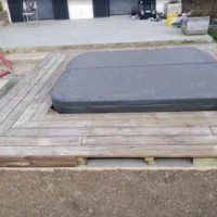 Réalisation spa 5 places installation pose raccord chaloux moulineux evry