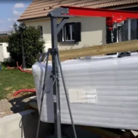 Réalisation spa 5 places installation pose raccord chaloux moulineux maintenance