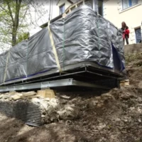 Réalisation spa nage installation grue convoi exceptionnel mereville etampes sport